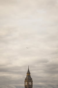 gray airplane on sky thumbnail