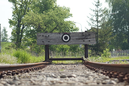 brown train railway surround green leaf trees thumbnail