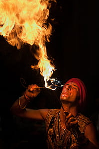 Man Doing Fire Breath thumbnail
