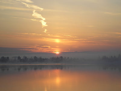 body of water surrounded with trees thumbnail