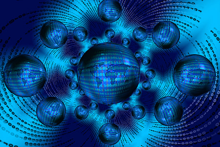 blue and teal digital wallpaper thumbnail