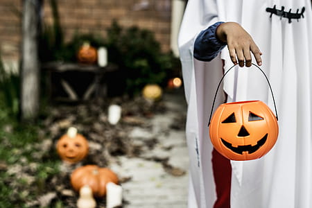 Person Carrying Pumpkin Bucket thumbnail