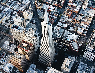 aerial view photography of pointed building thumbnail