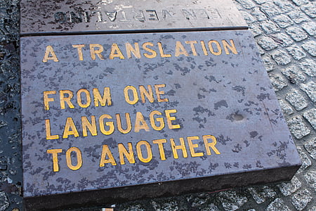 A translation from one language to another printed board thumbnail