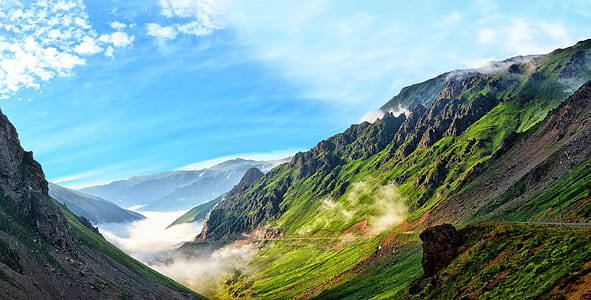 birds eye view of mountains thumbnail