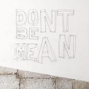 dont be mean printed board thumbnail