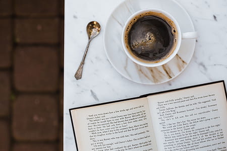 Cup of Coffee and an Open Book thumbnail
