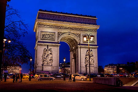 landscape photography of landmark during nighttime thumbnail
