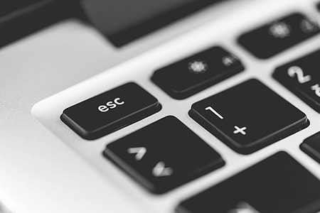 Escape Key Laptop Keyboard Close Up thumbnail