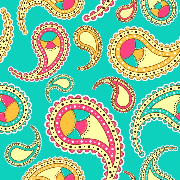 Paisley pattern design eps file