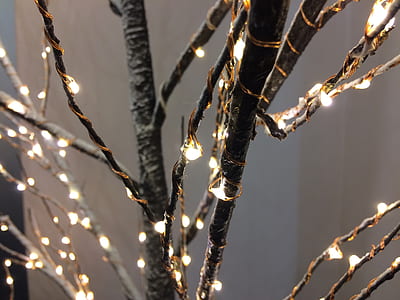 lighted black tree trunk decor thumbnail