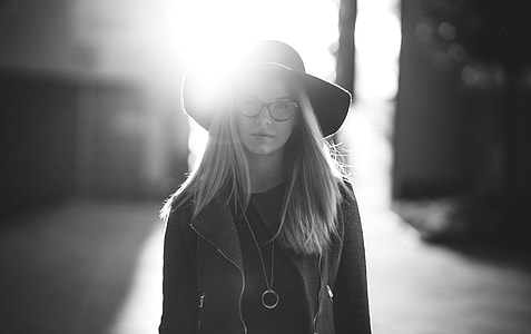 woman standing at the road thumbnail