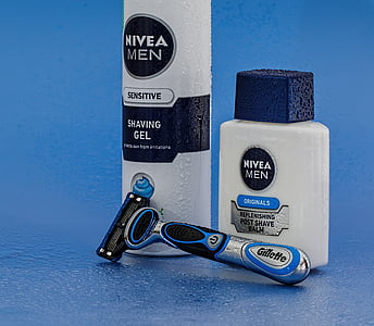 two Nivea Men shaving gel bottles thumbnail