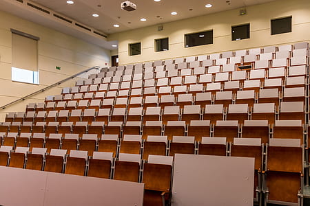 brown wooden chair lot and white projector thumbnail