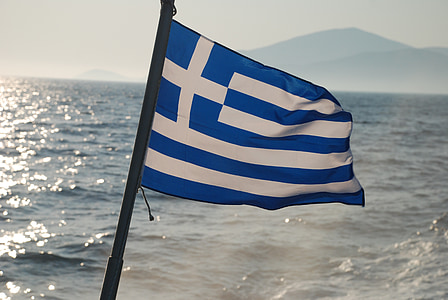 blue and white cross flag thumbnail