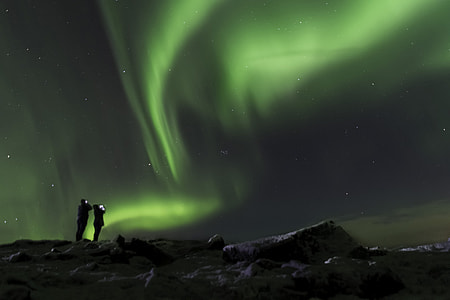 Northern lights stars in Iceland thumbnail