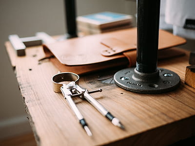 compass, drafting, tools, design, notebook, wood thumbnail