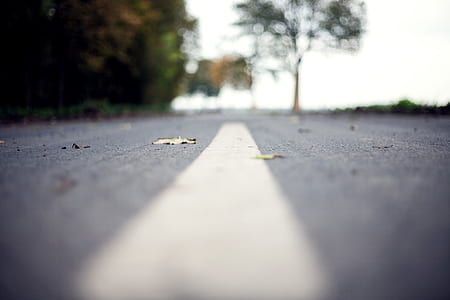 selective focus photography of street road thumbnail