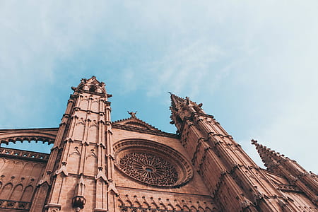 low-angle photography of cathedral at daytime thumbnail