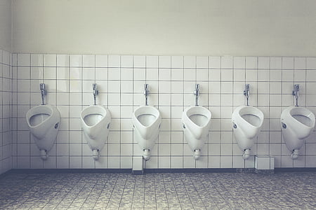 six white ceramic urinals thumbnail