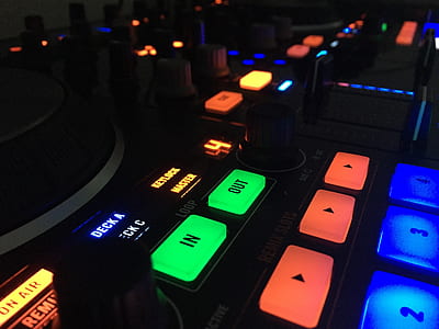 black and multicolored audio mixer thumbnail