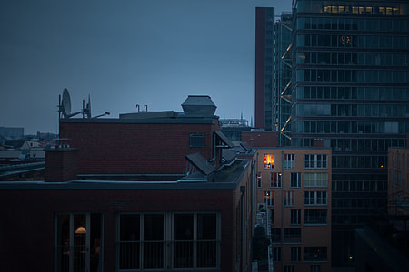 buildings under dark sky thumbnail