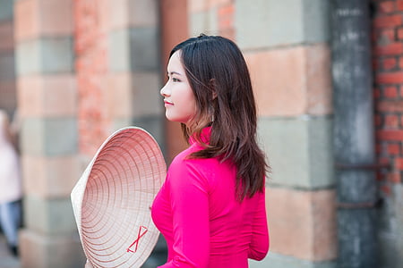 woman in pink turtleneck long-sleeved top thumbnail