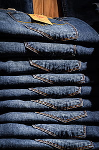 blue denim pant lot thumbnail