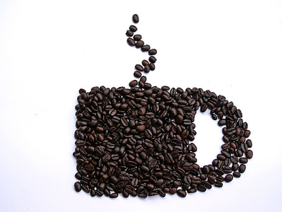 coffee beans in coffee mug illustration thumbnail