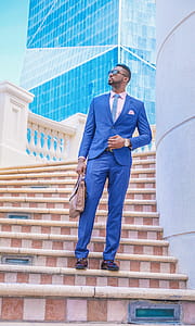 Man Standing On Stairs thumbnail