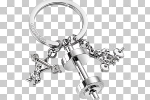 MUSCLE MAN Bodybuilder Gym Weight Training Keyring Keychain Key Stainless Steel