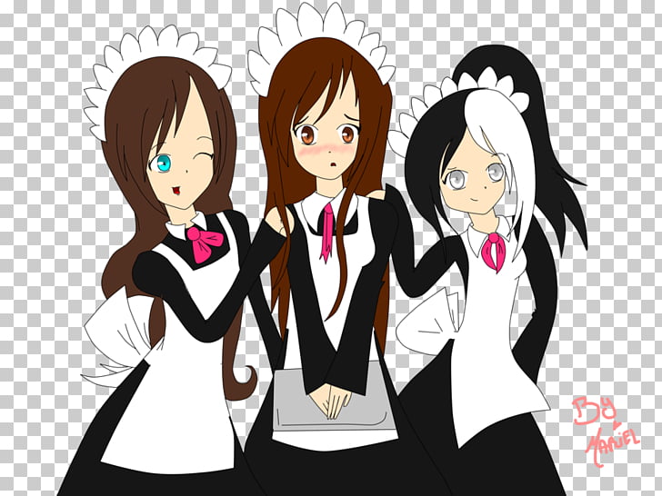 Drawing Black Hair Fiction Lucky Girl Png Clipart Free Cliparts