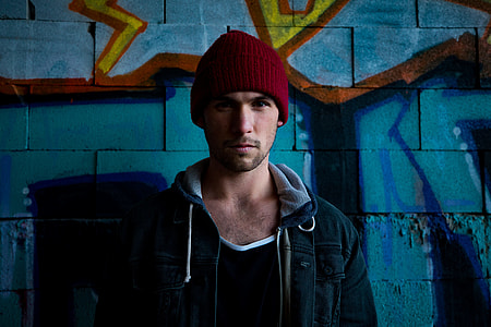 man with blue full-zip jacket thumbnail