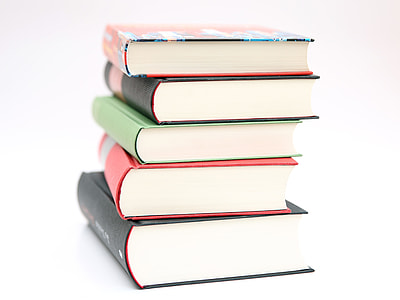 pile of five hardbound books thumbnail