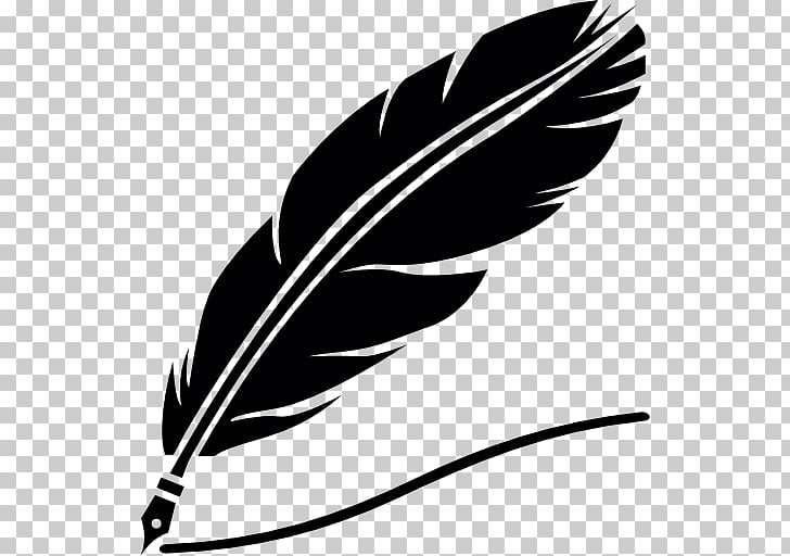 Quill Paper Inkwell Pen, write, black feather PNG clipart