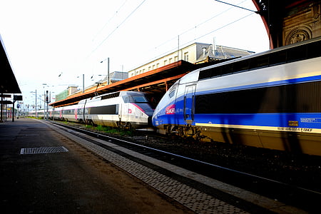 white and blue train thumbnail