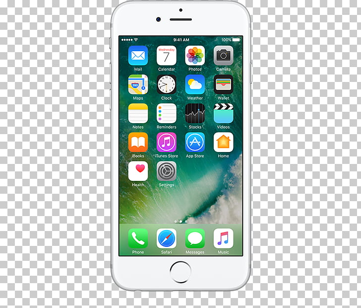 IPhone 7 Plus IPhone 8 Plus iPhone X Apple, iphone apple, turned on silver iPhone 6 PNG clipart
