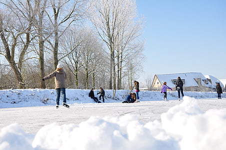 group of people playing on snow thumbnail