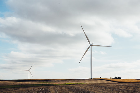 white wind turbines thumbnail