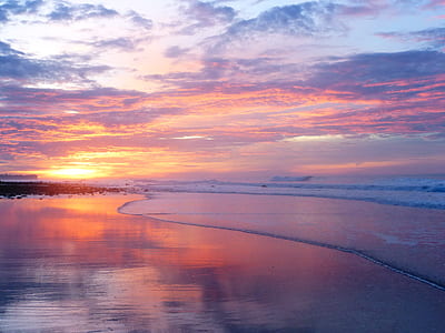 photo of sunset over the horizon thumbnail