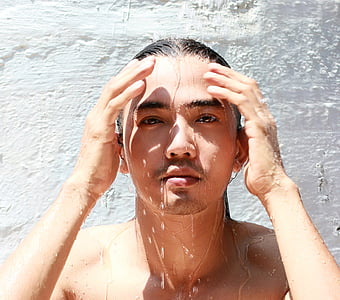 man taking a bath photography thumbnail