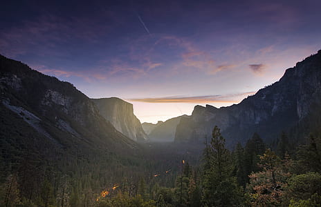 aerial photography of mountain during sunrise thumbnail