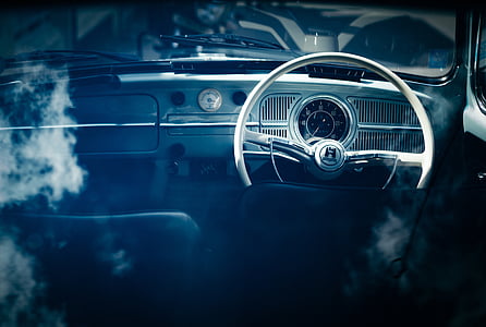 gray vehicle steering wheel thumbnail