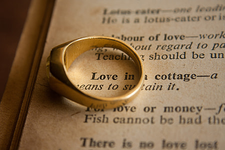 gold ring on book page thumbnail