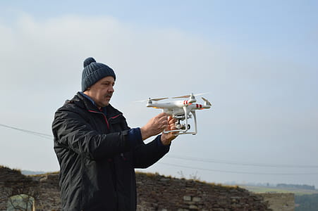 Photo of Man Holding a Drone Camera thumbnail