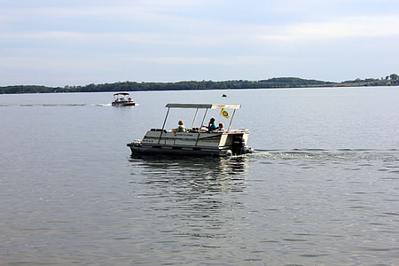 Boat on Rock Lake in Southern Wisconsin thumbnail