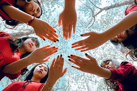 Photo of Girls Showing Their Hands thumbnail