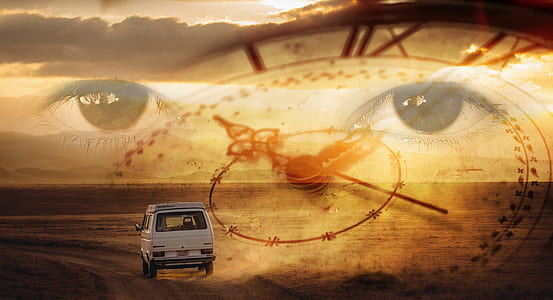 photo of white vehicle with clock and eye thumbnail