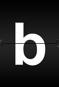 white b illustration thumbnail
