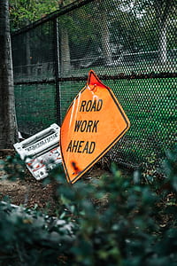 road work ahead signage thumbnail